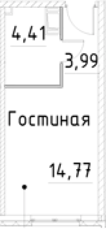 Купить Студию на улице проспект Большевиков в Санкт-Петербурге. Вариант № 7596269, 0, площадь -  квм, цена 5068950 рублей