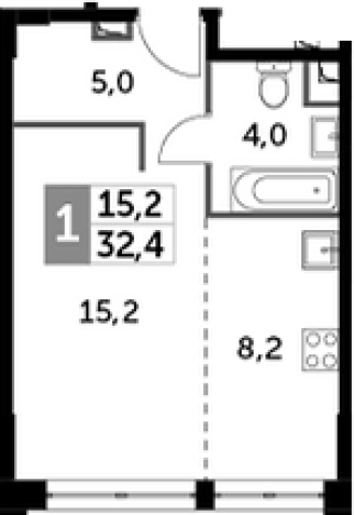Купить квартиру у метро Хорошево в Москве. Вариант № 88722, 0, площадь -  квм, цена 21986219 рублей