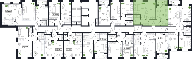 Купить двухкомнатную квартиру в ЖК Пушкино Град в Пушкине. Вариант № 160501, 0, площадь -  квм, цена 11506000 рублей