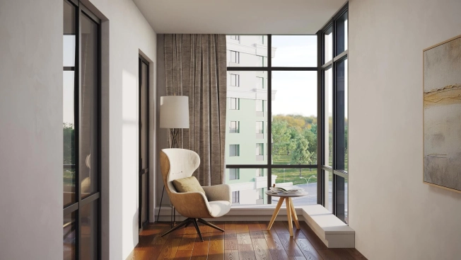 Купить однокомнатную квартиру в новостройках в районе Солотча в Рязани. Вариант № 6067613, 4, площадь -  квм, цена 3133930 рублей