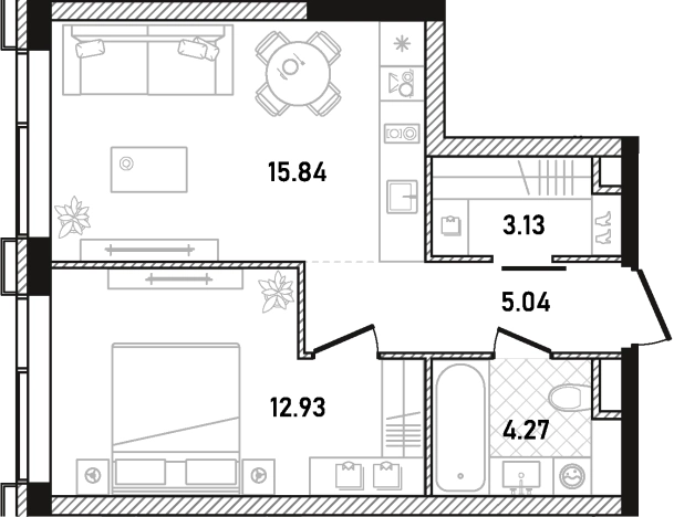 Купить однокомнатную квартиру в ЖК Republic в Москве. Вариант № 122538, 0, площадь -  квм, цена 27688999 рублей