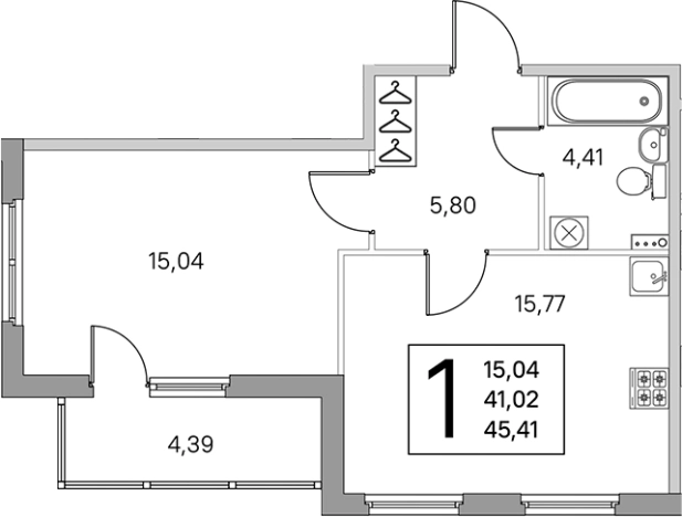 Купить двухкомнатную квартиру в новостройках у метро Проспект Ветеранов в Санкт-Петербурге. Вариант № 6866228, 0, площадь -  квм, цена 9770964 рублей