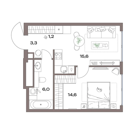 Купить квартиру в ЖК Акценты в Москве. Вариант № 9877181, 0, площадь -  квм, цена 19056383 рублей