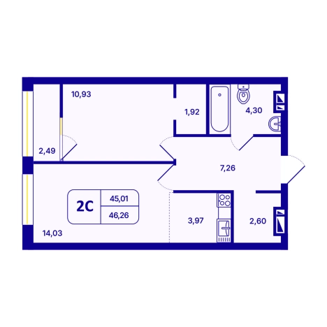 Купить Студию в ЖК 6 звезд - Шесть звезд (НОВОСИБИРСК) в Новосибирске. Вариант № 10056622, 0, площадь -  квм, цена 7100000 рублей