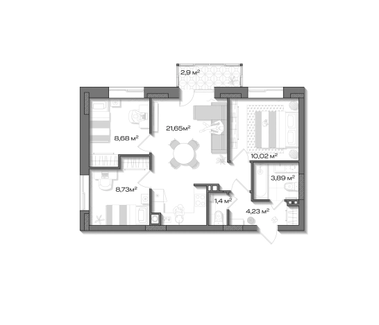 Купить квартиру в Шлиссельбурге. Вариант № 8937410, 0, площадь -  квм, цена 8296065 рублей