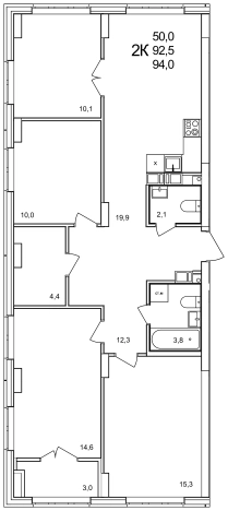 Купить пятикомнатную квартиру в Нижегородской области. Вариант № 96852, 0, площадь -  квм, цена 13882400 рублей