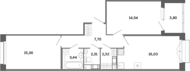 Купить квартиру в новостройках в ЖК Дом на Курской в Санкт-Петербурге. Вариант № 6260460, 0, площадь - квм, цена 27737948 рублей
