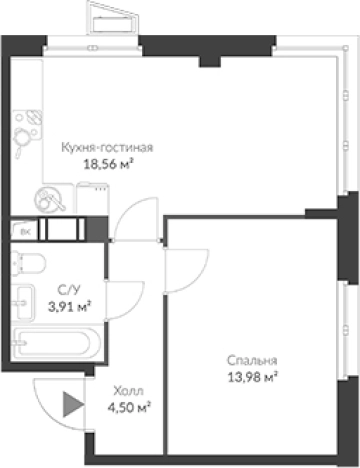 Купить двухкомнатную квартиру в новостройках в Сертолове. Вариант № 8470351, 0, площадь -  квм, цена 6661347 рублей