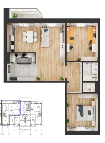 . Вариант № 161402, 0, площадь - 96.62 квм, цена 11111300 рублей