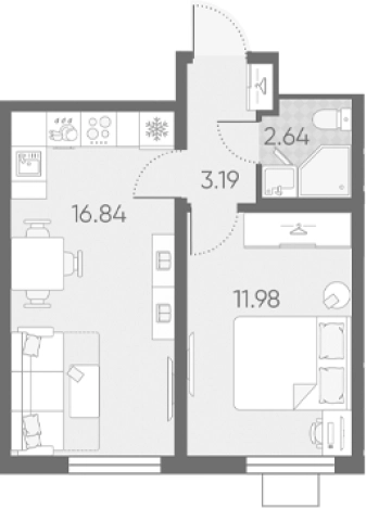 Купить двухкомнатную квартиру в новостройках у метро Автово в Санкт-Петербурге. Вариант № 6889693, 0, площадь -  квм, цена 9548881 рублей