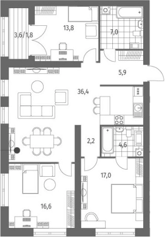 Купить многокомнатную квартиру в ЖК Наука в Санкт-Петербурге. Вариант № 6897127, 0, площадь -  квм, цена 28789000 рублей