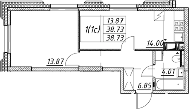 Купить двухкомнатную квартиру в новостройках в ЖК Цивилизация на Неве в Санкт-Петербурге. Вариант № 7850410, 0, площадь -  квм, цена 12861148 рублей