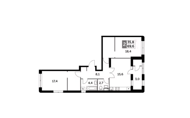 Купить квартиру в Москве. Вариант № 9514626, 0, площадь -  квм, цена 23000000 рублей
