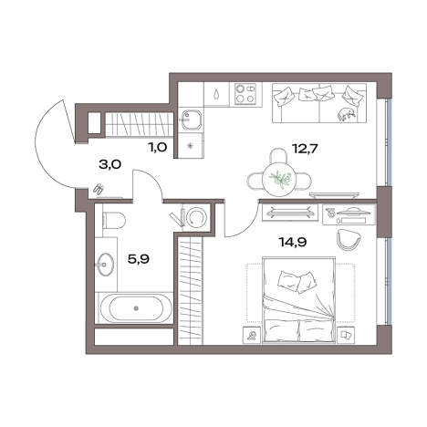 Купить однокомнатную квартиру у метро Яхромская в Москве. Вариант № 880308, 0, площадь -  квм, цена 17999942 рублей