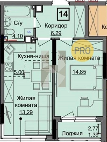 Купить однокомнатную квартиру в новостройках на улице Парковая в Ижевске. Вариант № 71530, 0, площадь -  квм, цена 3650000 рублей