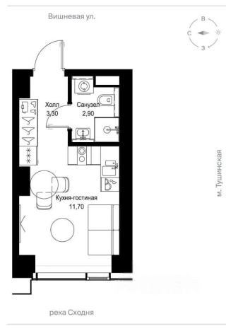 Купить квартиру в Москве. Вариант № 10352926, 3, площадь -  квм, цена 11100000 рублей