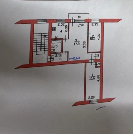 . Вариант № 8739142, 10, площадь - 54 квм, цена 4150000 рублей