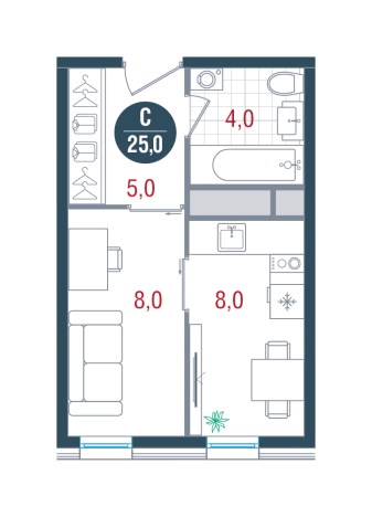 Купить квартиру в новостройках в районе Царицыно в Москве. Вариант № 8924118, 0, площадь -  квм, цена 10462750 рублей