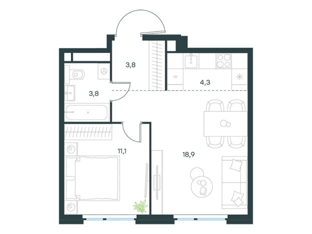 Купить квартиру в новостройках у метро Мичуринский проспект в Москве. Вариант № 1066172, 0, площадь -  квм, цена 41339508 рублей