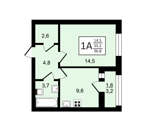 Купить квартиру в ЖК Яблоневые сады ДСК в Воронеже. Вариант № 19370, 0, площадь -  квм, цена 5550000 рублей