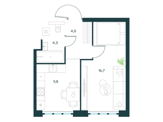 Купить квартиру в ЖК Level Южнопортовая в Москве. Вариант № 7768861, 0, площадь -  квм, цена 25838388 рублей