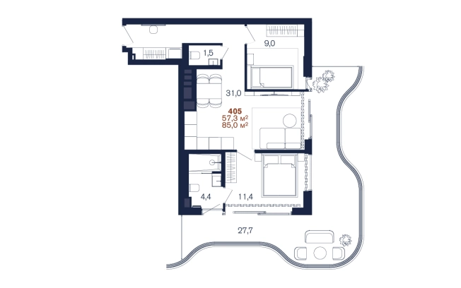 Купить двухкомнатную квартиру в новостройках в Краснодарском крае. Вариант № 2883235, 0, площадь -  квм, цена 148750000 рублей