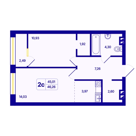Купить Студию в ЖК 6 звезд - Шесть звезд (НОВОСИБИРСК) в Новосибирске. Вариант № 10056107, 0, площадь -  квм, цена 7200000 рублей