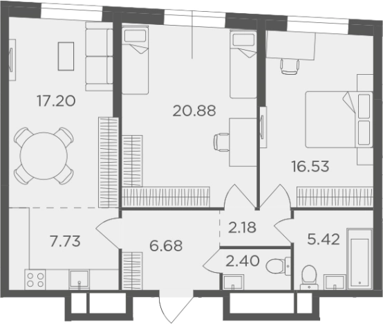 Купить трехкомнатную квартиру в районе Можайский в Москве. Вариант № 62958, 0, площадь -  квм, цена 29820700 рублей