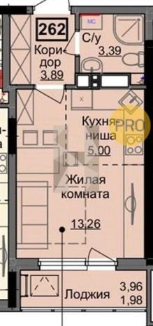 Купить Студию в районе Индустриальный в Ижевске. Вариант № 73734, 0, площадь -  квм, цена 2510000 рублей