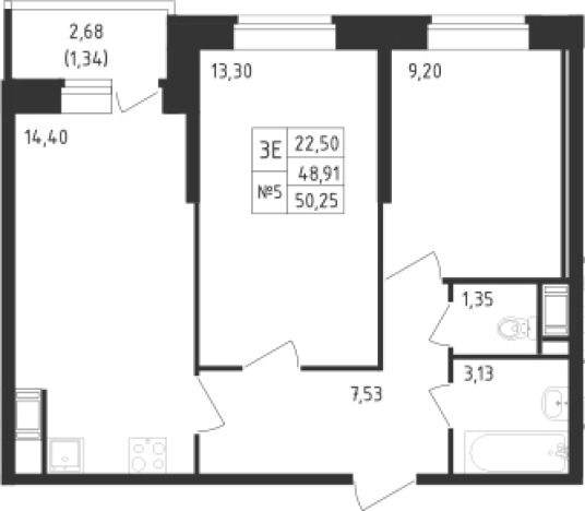 Купить трехкомнатную квартиру в ЖК Живи! В Рыбацком в Санкт-Петербурге. Вариант № 6631117, 0, площадь -  квм, цена 13391553 рублей