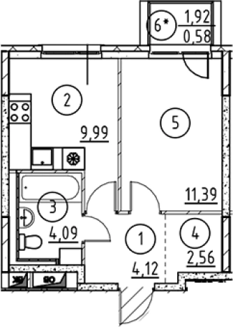 Купить квартиру в новостройках у метро Пролетарская в Ленинградской области. Вариант № 6898002, 0, площадь -  квм, цена 5617090 рублей