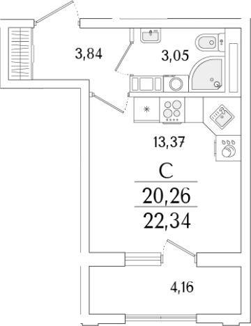 Купить Студию в новостройках в районе Фрунзенский в Санкт-Петербурге. Вариант № 6257565, 0, площадь -  квм, цена 9585834 рублей
