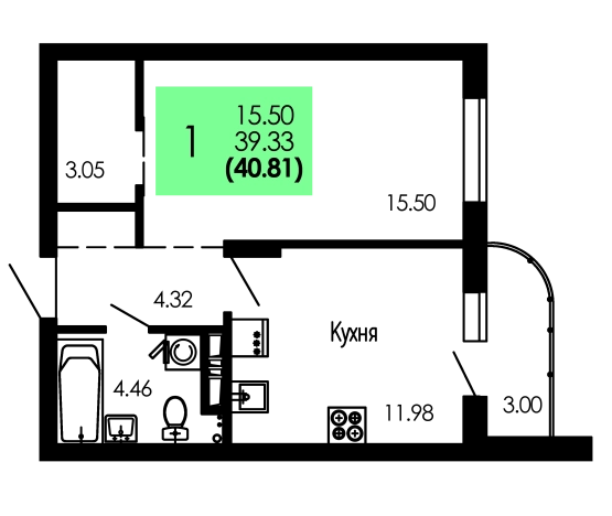 Купить квартиру в ЖК Оникс в Воронеже. Вариант № 171157, 0, площадь -  квм, цена 6121500 рублей