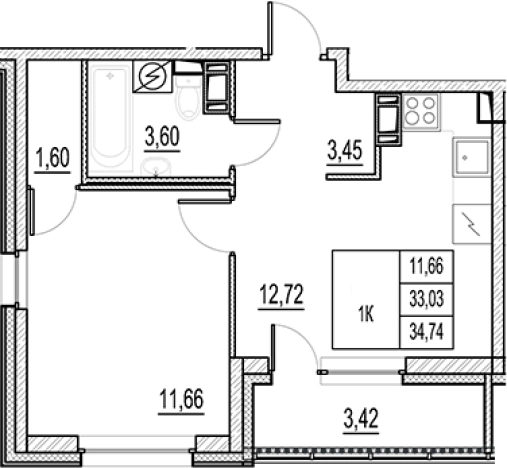 Купить однокомнатную квартиру в новостройках у метро Звёздная в Санкт-Петербурге. Вариант № 6256016, 0, площадь -  квм, цена 6060000 рублей