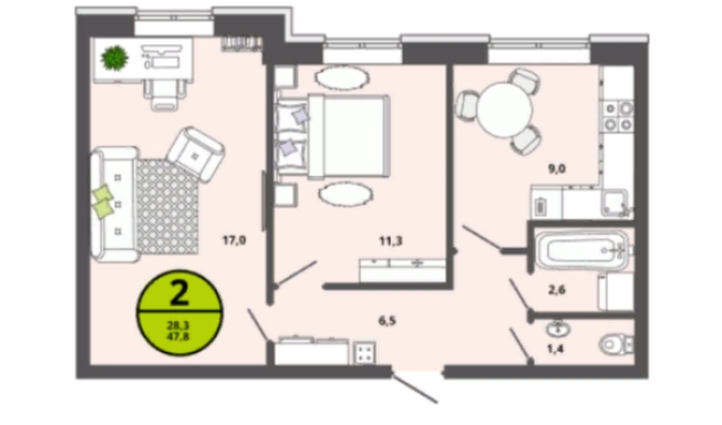 Купить квартиру в ЖК "Северная Мыза" в Тульской области. Вариант № 73142, 0, площадь -  квм, цена 4055925 рублей