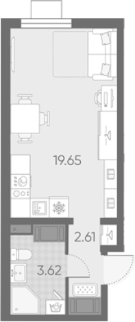 Купить Студию в ЖК Морская миля в Санкт-Петербурге. Вариант № 6889478, 0, площадь -  квм, цена 8100879 рублей