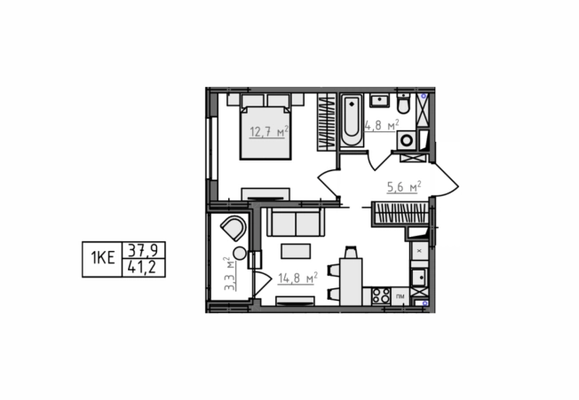 Купить квартиру в ЖК Квартал Новаторов в Владимире. Вариант № 130636, 3, площадь -  квм, цена 4587800 рублей