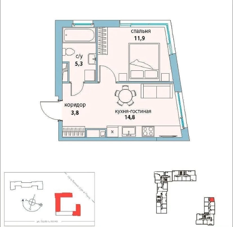 Купить квартиру в Москве. Вариант № 8995950, 17, площадь - квм, цена 20000000 рублей