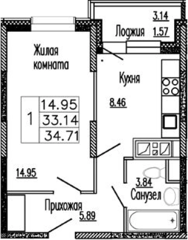 Купить квартиру в Сергиеве Посаде. Вариант № 139314, 0, площадь -  квм, цена 4165200 рублей