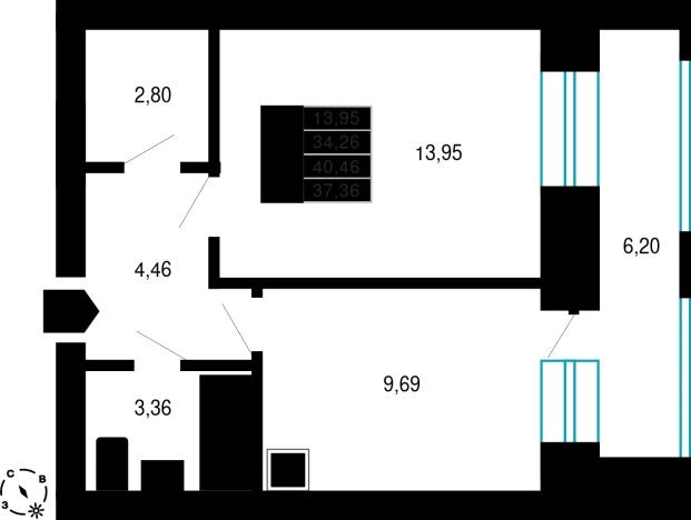 Купить квартиру в новостройках на улице Нерчинско-Заводская в Чите. Вариант № 161300, 0, площадь -  квм, цена 7245320 рублей