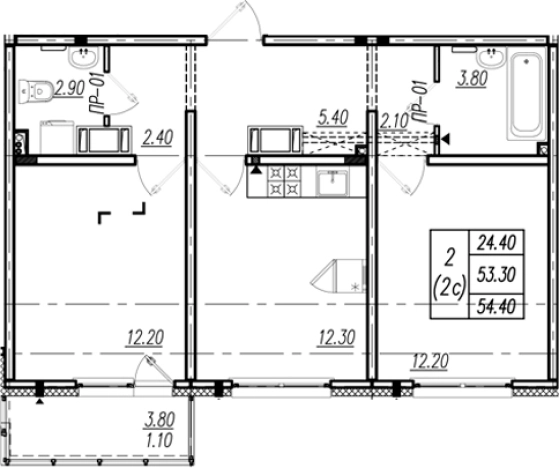 Купить двухкомнатную квартиру в новостройках в ЖК Цветной город в Санкт-Петербурге. Вариант № 9634965, 0, площадь -  квм, цена 8914691 рублей