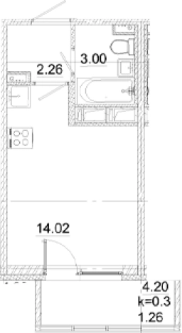 Купить Студию в новостройках в ЖК Аэросити в Санкт-Петербурге. Вариант № 8999503, 0, площадь -  квм, цена 4251780 рублей