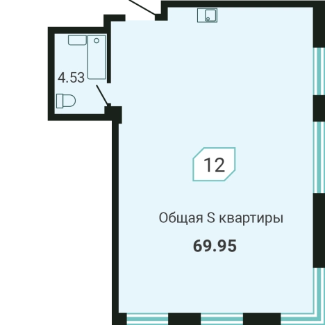 Купить двухкомнатную квартиру в Приморском крае. Вариант № 2644515, 0, площадь -  квм, цена 15390900 рублей