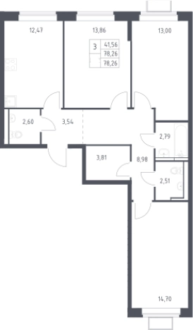 Купить квартиру в ЖК Новое Видное в Московской области. Вариант № 3038932, 0, площадь -  квм, цена 11300274 рублей