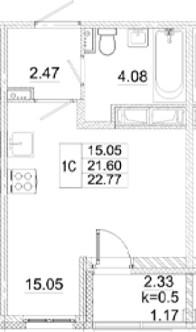 Купить Студию в новостройках в ЖК Аэросити в Санкт-Петербурге. Вариант № 8999436, 0, площадь -  квм, цена 4610925 рублей