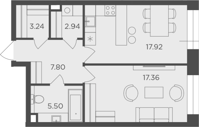 Купить квартиру в ЖК FORIVER в Москве. Вариант № 74555, 0, площадь -  квм, цена 31229628 рублей