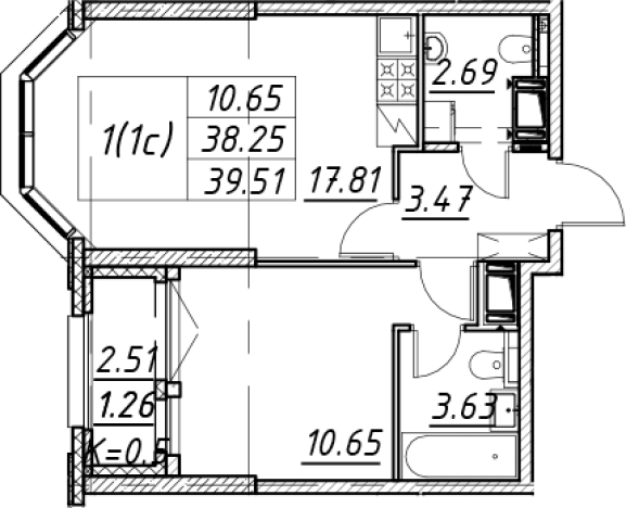 Купить двухкомнатную квартиру в новостройках в ЖК Цивилизация на Неве в Санкт-Петербурге. Вариант № 7849859, 0, площадь -  квм, цена 14227076 рублей