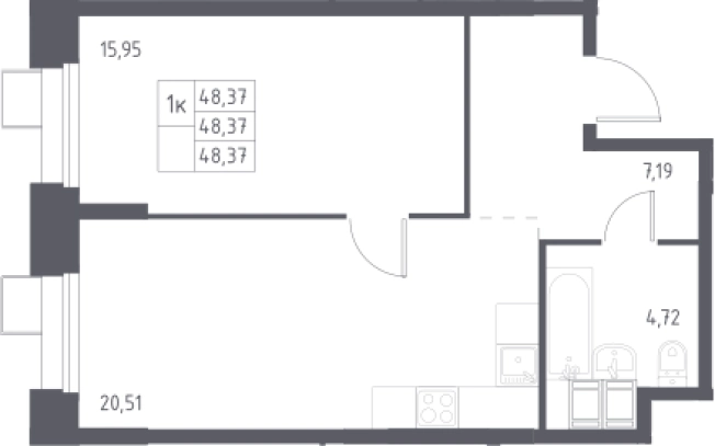 Купить двухкомнатную квартиру в ЖК Тропарево парк в Москве. Вариант № 3573179, 0, площадь -  квм, цена 10617216 рублей