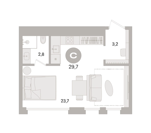 Купить Студию в новостройках в районе Даниловский в Москве. Вариант № 10048543, 0, площадь -  квм, цена 22090000 рублей