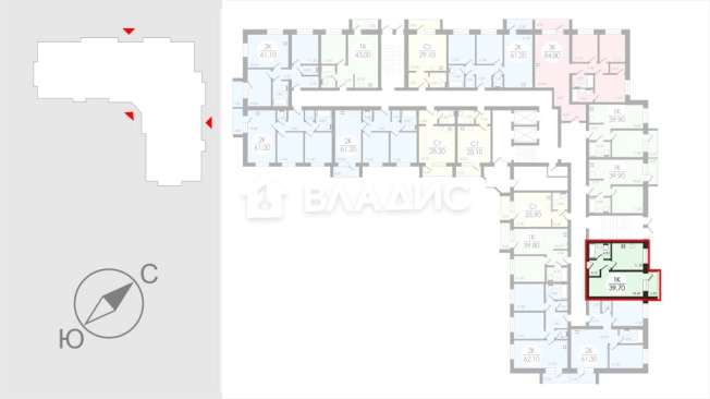 Купить квартиру в новостройках в Коврове. Вариант № 87491, 1, площадь -  квм, цена 4473050 рублей